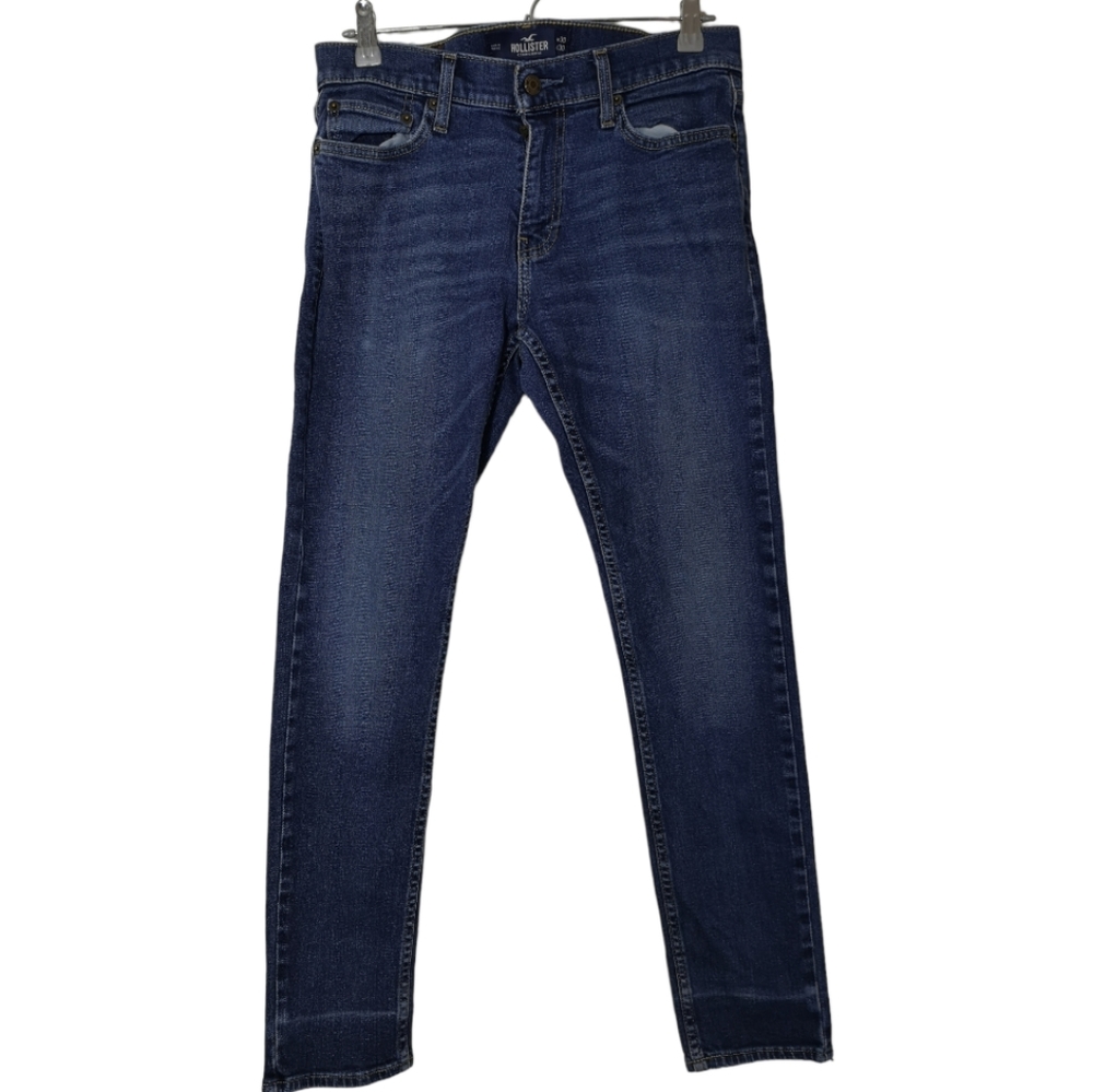 Hollister Epic Flex Skinny Jeans  Men's Size 30x30   Medium Wash Blue